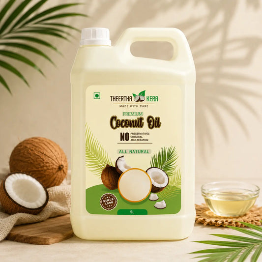 5 litre theerthakera family pack coconut oil