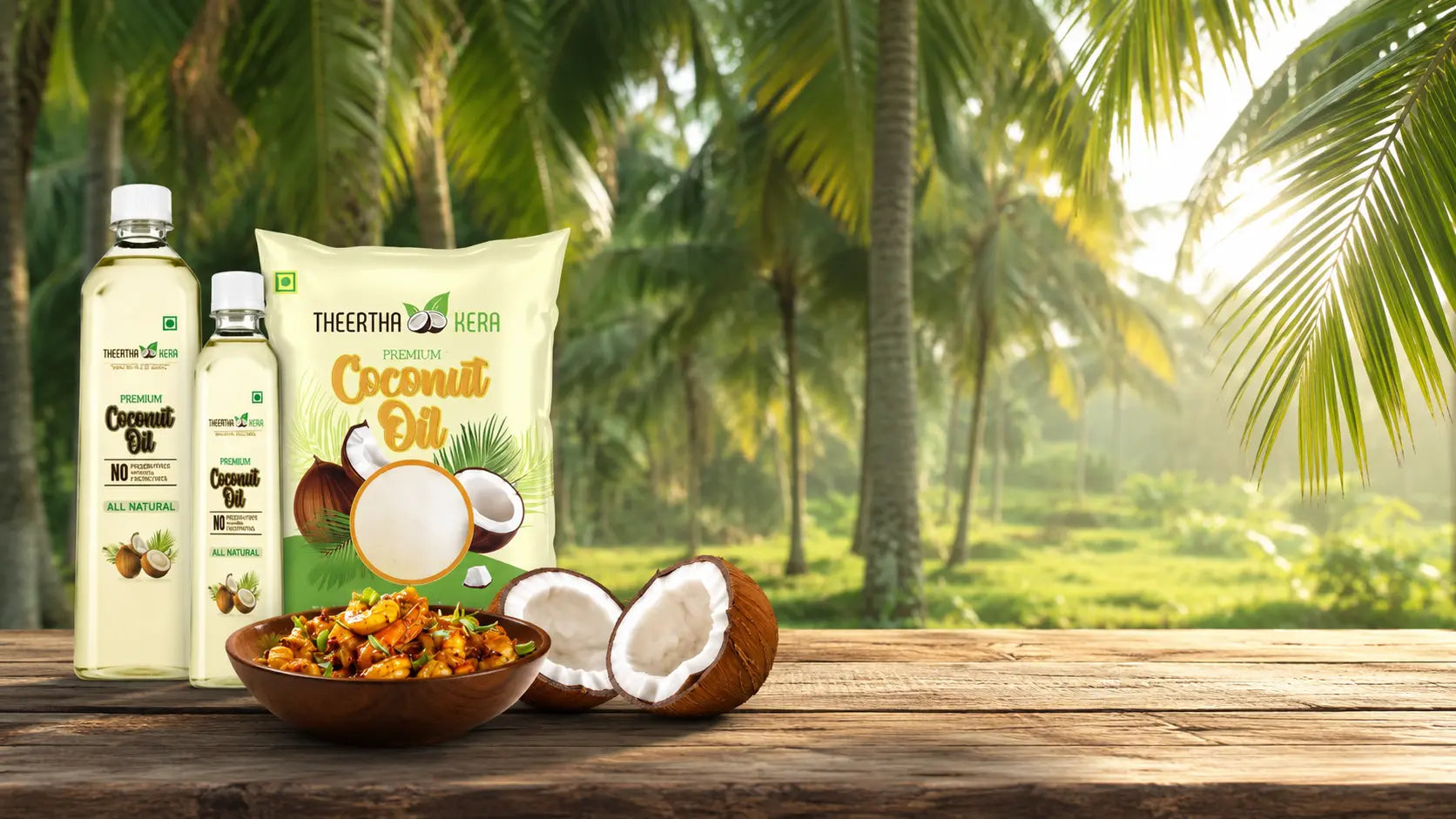 theerthakera coconut oil home banner image